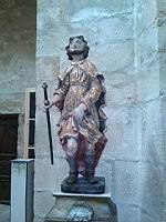 Aubenas, Dome St Benoit, Statue de saint